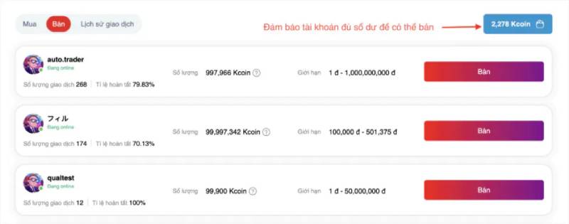 Hướng Dẫn Giao Dịch P2P Tại Rikbet: Mua, Bán Kcoin Dễ Dàng 4 Hướng dẫn bán Kcoin