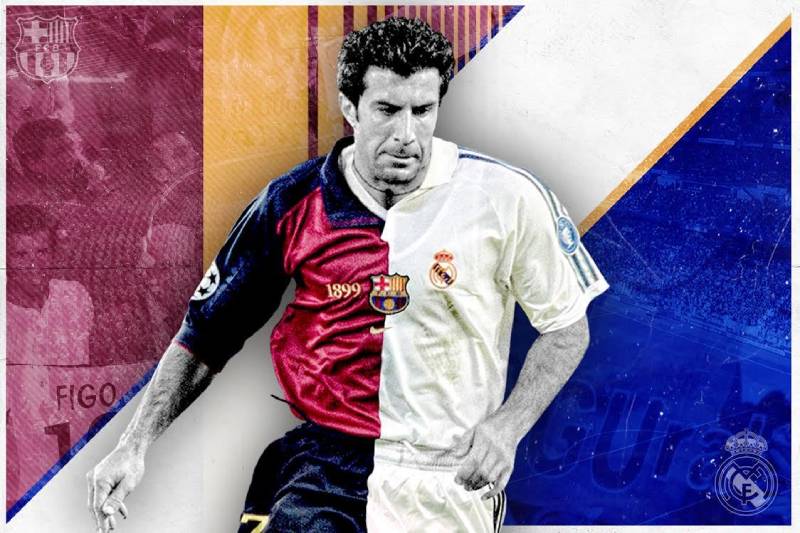 5 Cầu Thủ Từng Khoác Áo Cả Barcelona Và Real Madrid 2 Luis Figo real vs barca