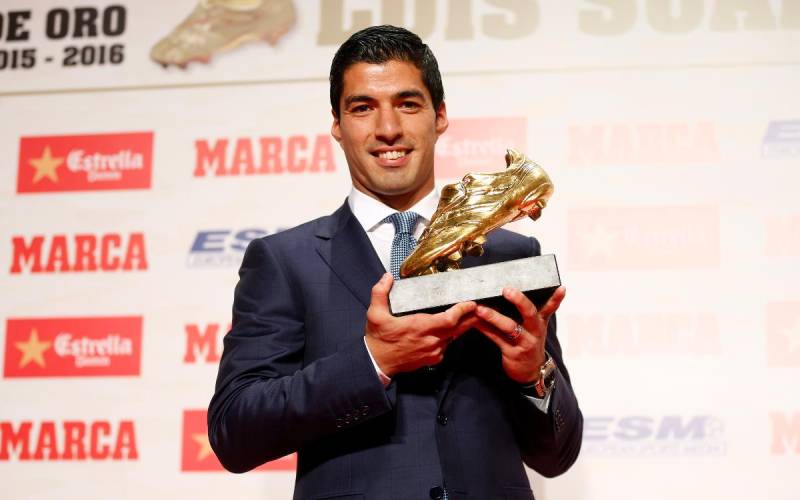 Top 5 Cầu Thủ Giành Nhiều Chiếc Giày Vàng Châu Âu Nhất 5 Luis Suárez gold shoes