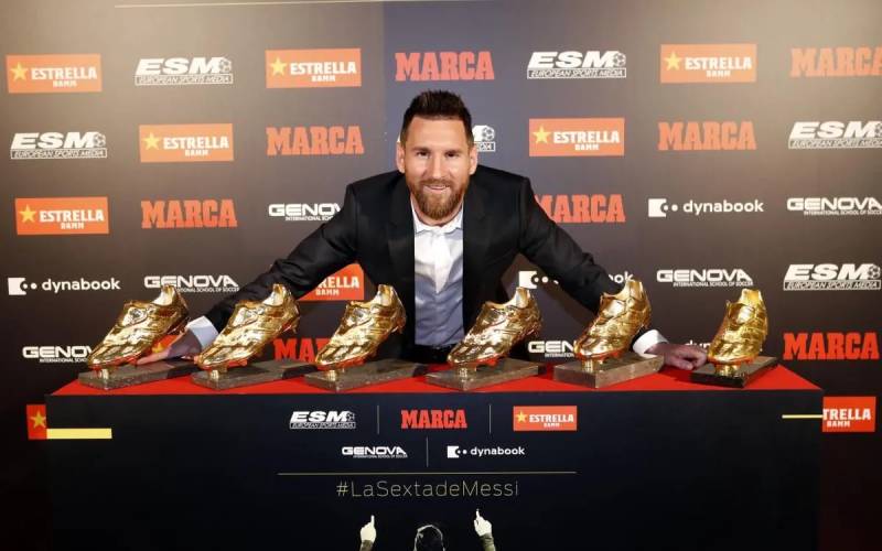 Top 5 Cầu Thủ Giành Nhiều Chiếc Giày Vàng Châu Âu Nhất 2 lionel messi gold shoes