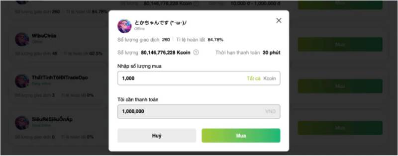 Hướng Dẫn Giao Dịch P2P Tại Rikbet: Mua, Bán Kcoin Dễ Dàng 8 mua kcoin